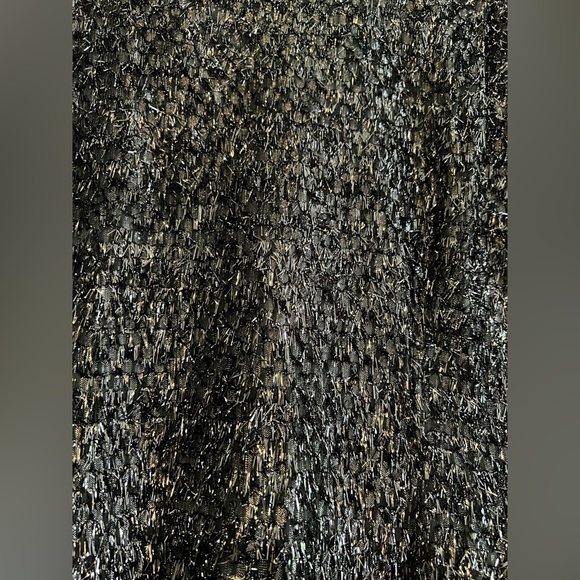 Stephen Sprouse 1980s Metallic Black Mini Dress​ - Picture 2 of 8